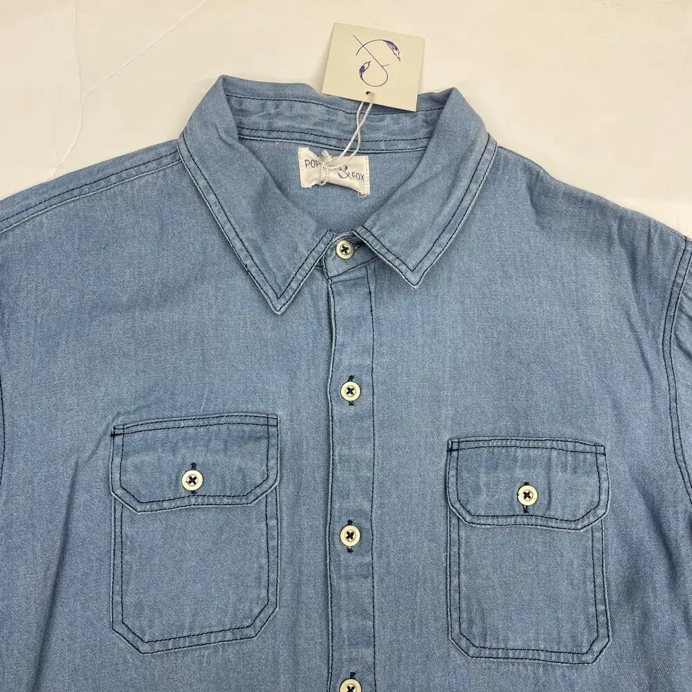 NWT Poppet & Fox Size 10 Denim Shirt